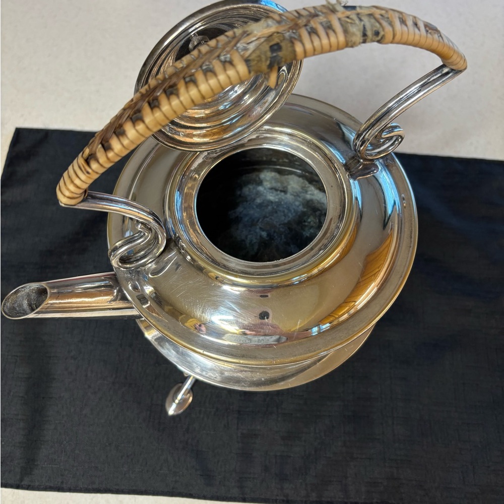 Sale🔥🔥🔥Antique James Dixon JD&S Tea Kettle Silver Plate 1800-1900’s - Picture 7 of 16